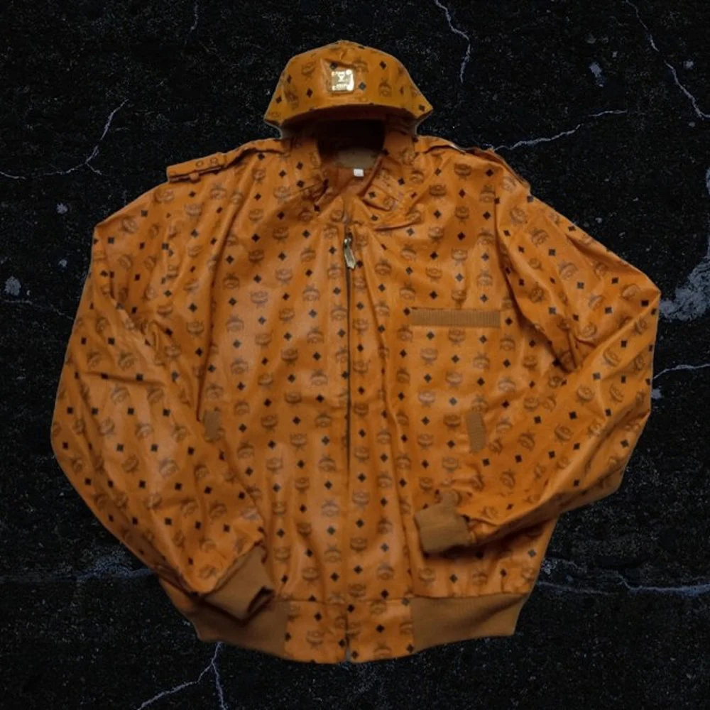 Vintage 80's MCM (Dapper Dan) Jacket & Hat sz. XL and Hat snapback - Picture 1 of 11